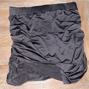 Black Ruched Skirt